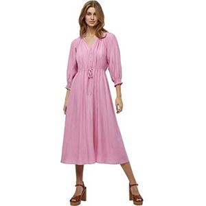Minus Salmia Midi-jurk | Roze jurken voor dames VK | Lente damesjurken | Maat 6