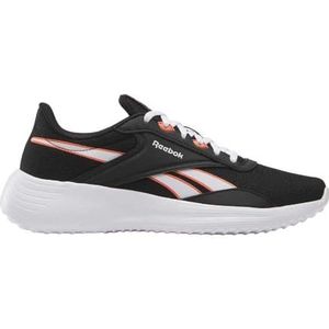 Reebok Dames LITE 4 Sneaker, zwart/SUPERCHRG koraal/wit, 3 UK, Zwart Superchrg Koraal Wit, 35.5 EU