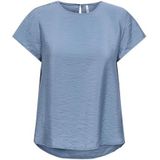 ONLY - Onlaya Life S/S O-hals Top - Coronet Blue - Dames