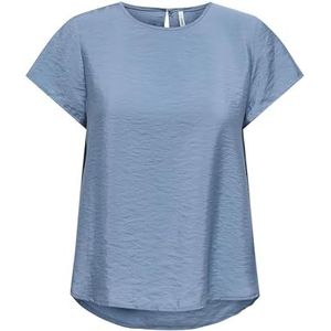 ONLY - Onlaya Life S/S O-hals Top - Coronet Blue - Dames
