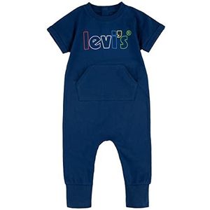 Levi's Kids Baby Jongens LVN Poster met korte mouwen Lg Cvr Overall, Estate Blauw, 12 Maanden