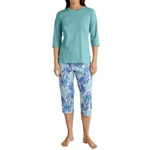 CALIDA Coastal Dreams Pyjama 3/4 Ice Green, maat 48-50, Ice Green, 48/50