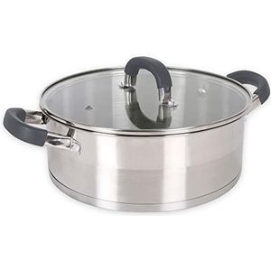 Quttin - Staal Inductie Braadpan - 24 Cm - 4L - 0.8 Mm