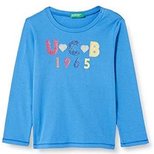 United Colors of Benetton T-shirt voor meisjes en meisjes, Intensief lichtblauw 08a, 62