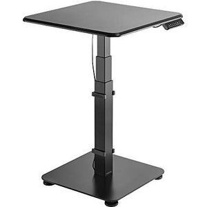 LogiLink EO0013 - elektrisch verstelbare zit-/sta-conferentietafel - staand bureau voor kantoor/school/thuis met programmeerbare led-geheugenmodule (3 standen), zwart