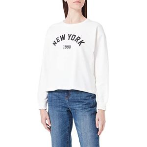 Cross Jeans dames 65265 Sweatshirt, Ecru, Regular