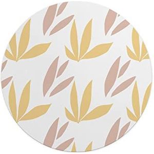 Questo Casa, Ronde digitaal bedrukte muismat, antislip onderkant, voor kantoor en thuis, diameter: 22 cm