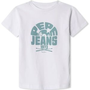 Pepe Jeans GRIFFITH T-shirt voor jongens, wit (wit), 16, wit(wit), 16 jaar
