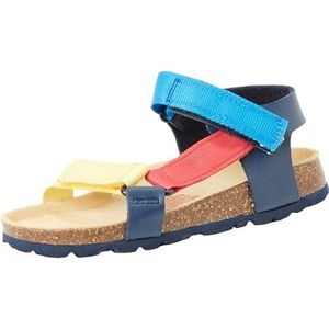 Superfit Pantoffels met voetbed voor jongens, blauw meerkleurig 8010, 32 EU Weit