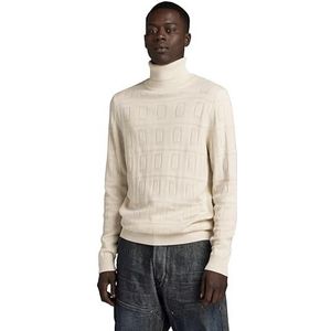 G-STAR RAW Table Structure Turtle Knit, Beige (Eggnog D23934-d167-g076), L