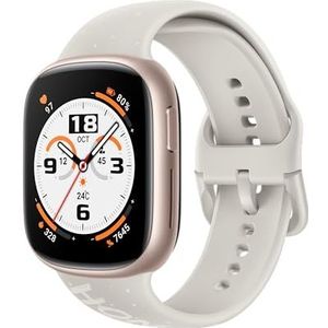 HONOR Watch 4 Smartwatch, Bluetooth Call, 4,4 cm (1,75 inch) AMOLED 60 Hz display, siliconen band voor mannen, 97 workout-modi, 5ATM waterdicht, hartslag- en slaapmonitor, 14 dagen batterijduur, 1.75
