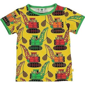 T-shirt SS, Excavator, geel, 7-8 Jaar