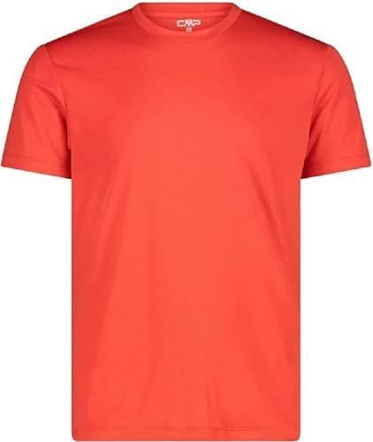 CMP Short-Sleeved Piqué T-shirt, Fire, 56 Heren