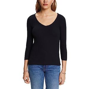 ESPRIT T-shirt voor dames, 001/Black, XXS