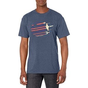 Star Wars Heren T-Shirt, Navy Htr, L