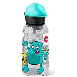 Emsa 518123 kinderdrinkfles | 400 ml | veiligheidssluiting | motief: Kids Monster | BPA-vrij | materiaal: drinkfles van Tritan (onbreekbaar en onschadelijk), 7 x 7 x 18 cm
