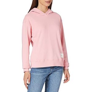 BOSS Esqua1 relaxed-fit sweatshirt met capuchon van French Terry met logo-patch, roze, L
