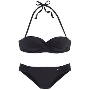 s.Oliver Beugel-Bandeau-bikiniset in zwart, zwart, 36 / A