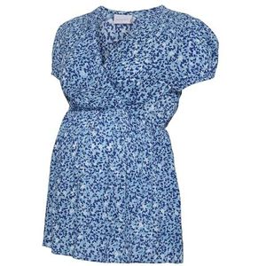 ONLY & SONS Dames Mldee Tess Wo S/S Top 2f A., Azure Blue/Aop: bloem Aop, M