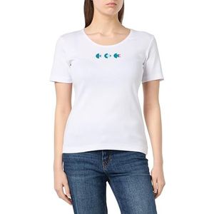 Armor Lux T-shirt met korte mouwen, Witte serie. Vis Bloemen, XXL