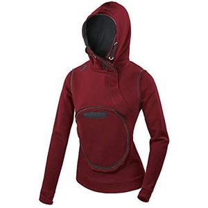 FERUO|#Ferrino Ely Hoodie Woman Tg Xs Bordeaux, Dames Sweatshirt, 40