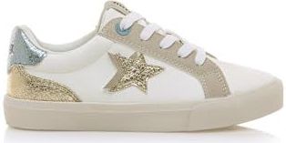 Mustang Kidsvoor meisjes. 81215 Emi bruine pantoffels (33), Plat, Veters, Casual, Dierenprint, kinderkleding