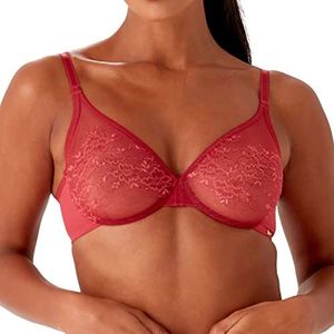 Gossard Vrouwen Glossies Lace Sheer BH, Raspbery Blush, 32DD, Raspbery Blush, 70E