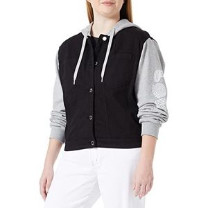 Love Moschino Truckerjack voor dames, zwart, 44, zwart, Zwart, 44