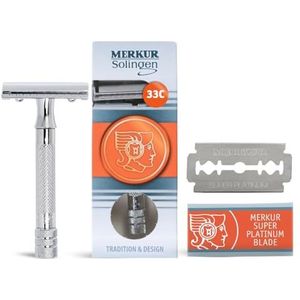 MERKUR - DOVO 33C - Veiligheidsscheerapparaat - Zilver - 70 g