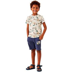 Garcia Kids Jongens T-shirt met korte mouwen, ivoor, 104/110, ivoor, 104 cm