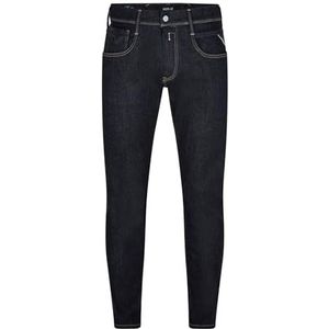 Replay Anbass Slim Fit Hyperflex Forever Dark Herenjeans met stretch, donkerblauw 007, 34W / 30L