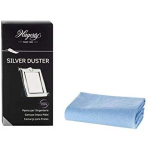 Hagerty Silver Duster zilver-poetsdoek met aanslagbescherming 55 x 35 cm I Geïmpregneerde zilver-poleerdoek van katoen I Efficiente reinigingsdoek voor zilver en verzilverd metalen items etc.