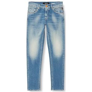 Replay MickyM Slim Tapered Fit Jeans voor heren, slim fit, 009, medium blue, 31W x 34L