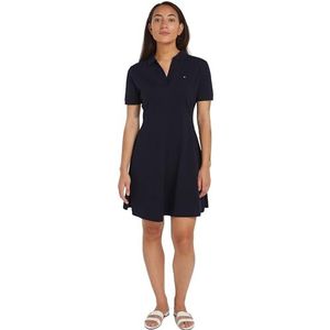 Tommy Hilfiger Dames Polo Jurk Gestreept, woestijn hemel, XXS