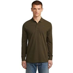 G-star - Dunda - Poloshirt - Groen - Lange Mouw