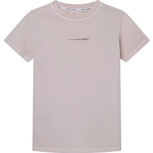 Pepe Jeans Davide Tee T-shirt voor kinderen en jongeren, beige (ivoor), 6 jaar