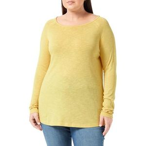s.Oliver T-shirt voor dames, lange mouwen, geel, maat 46, geel, 46