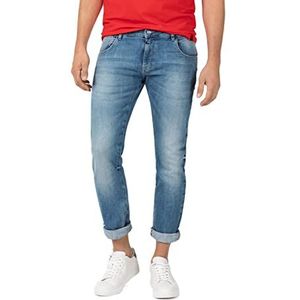 Timezone Heren Slim ScottTZ, Sky Blue Wash, 30W x 34L
