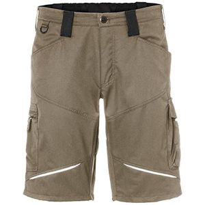 Kübler Workwear Kübler Activiq, stretchwerkshorts, donkerblauw/antraciet, zandbruin/zwart, 40