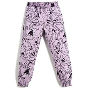 Koton Looney Tunes Bedruckte Lizenzierte Joggingbroek voor meisjes, paars patroon (3d5), 6-7 jaar, Paars Patroon (3d5), 6-7 jaar