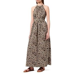 COBIE Dames maxi-jurk met luipaardprint 19226418-CO01, grijs leo, XS, maxi-jurk met luipaardprint, XS