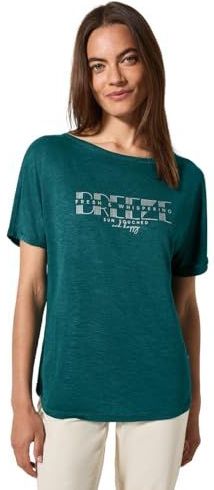 Cecil - Dames Shirt - Groen - Grafische Print