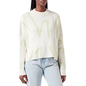 NA-KD Brede gebreide trui voor dames, Multi kleuren, XL