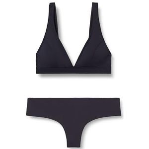 Bikini Shorty, effen, Zwart, 48