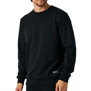 Comeor Sweatshirt heren kleding trui zonder capuchon, zwart, XL