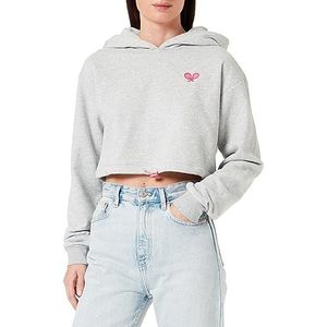 libbi Dames sweatshirt 23930105, lichtgrijs melange, S, lichtgrijs, gemêleerd, S