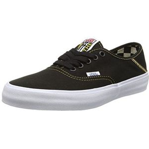 Vans Authentic Sf, Low-Top Sneakers voor heren, Zwart Zwart Spar Geel, 43 EU