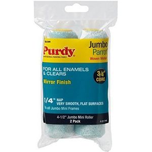 Purdy 140624040 2-Pack Mini Roller Vervangingen-4-1/2 Cover 1/4"", Zwart, 4,5 Inch