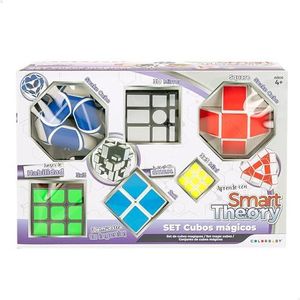 ColorBaby Smart Theory 47419 Set met 6 magische dobbelstenen, 2 Snake-puzzels, 1 3D-spiegelkubus en 3 klassiekers, kinderspeelgoed, cadeau voor het hele gezin