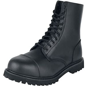 Brandit Phantom Ranger leren laarzen/schoenen zwart (stalen neus), 10 gaten, 47 EU